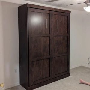 Kadeja murphy Bed in chocolate color