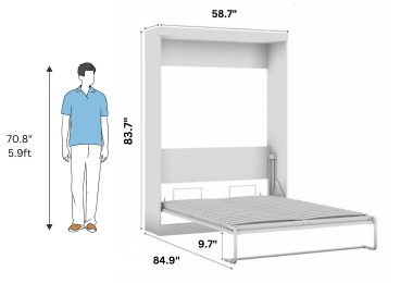 murphy bed dimensions size guide