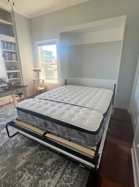 murphy bed with mattress
