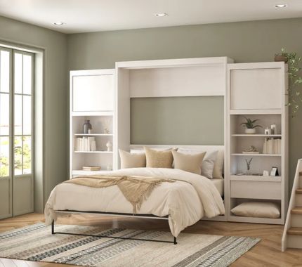 Hults Murphy Bed with Cabinet Storage​